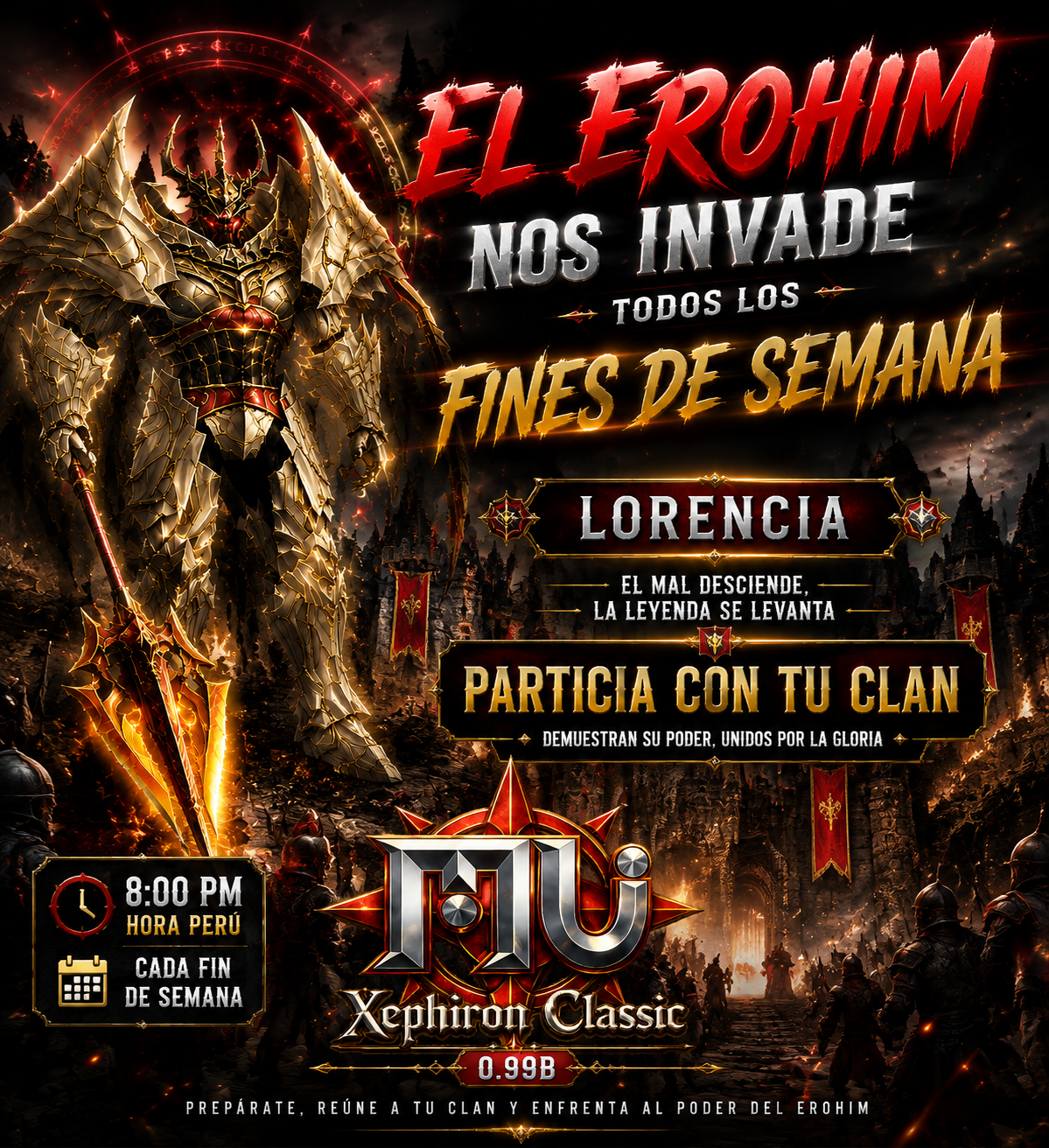 Erohim invade Lorencia todos los fines de semana