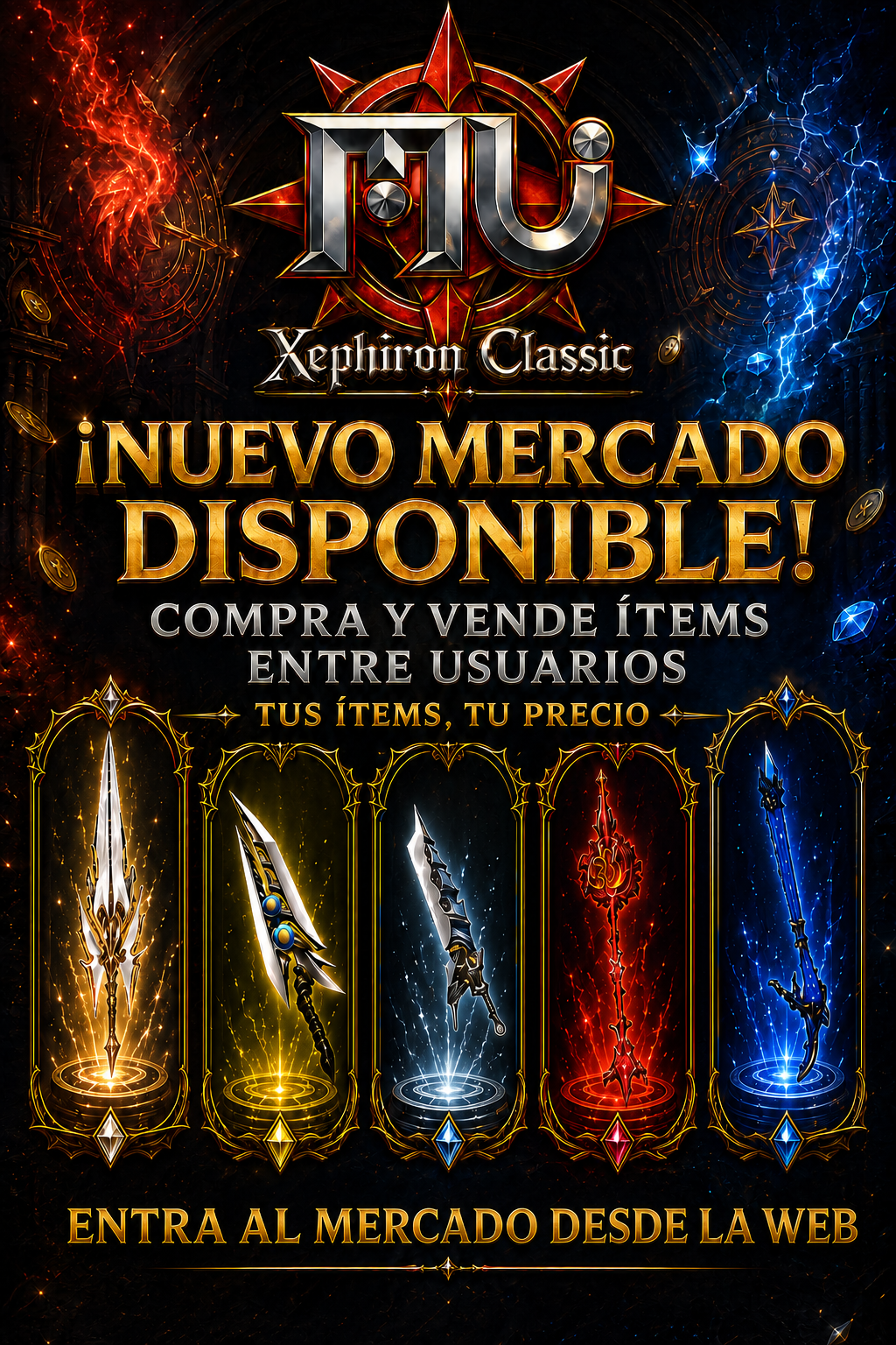 Nuevo mercado entre usuarios: compra y vende items por WCoin o joyas
